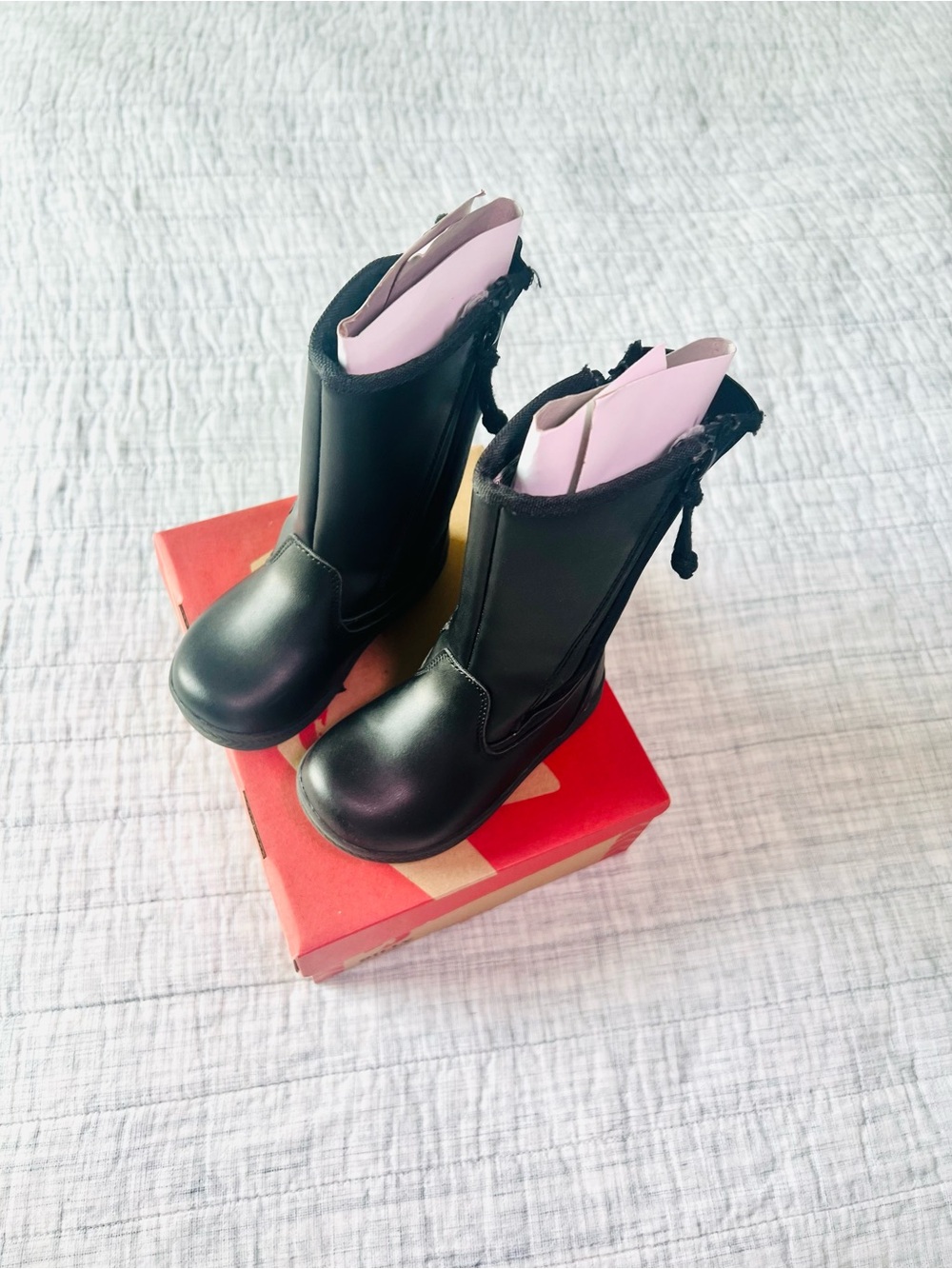 Unisex Toddler Black Waterproof Rain & Snow Boots - Picture 6 of 7